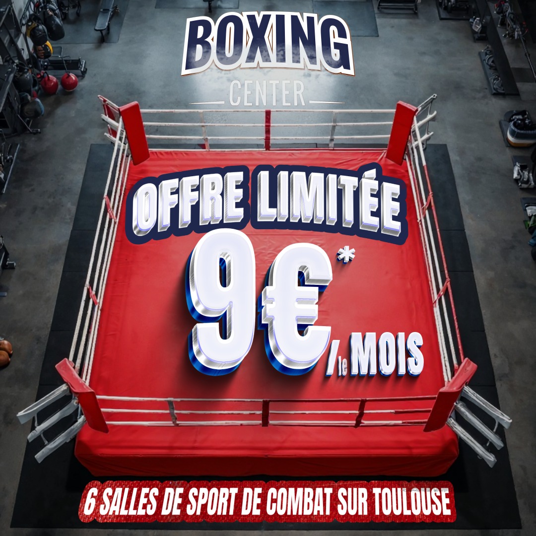 Offre Limitée Boxing Center 9€